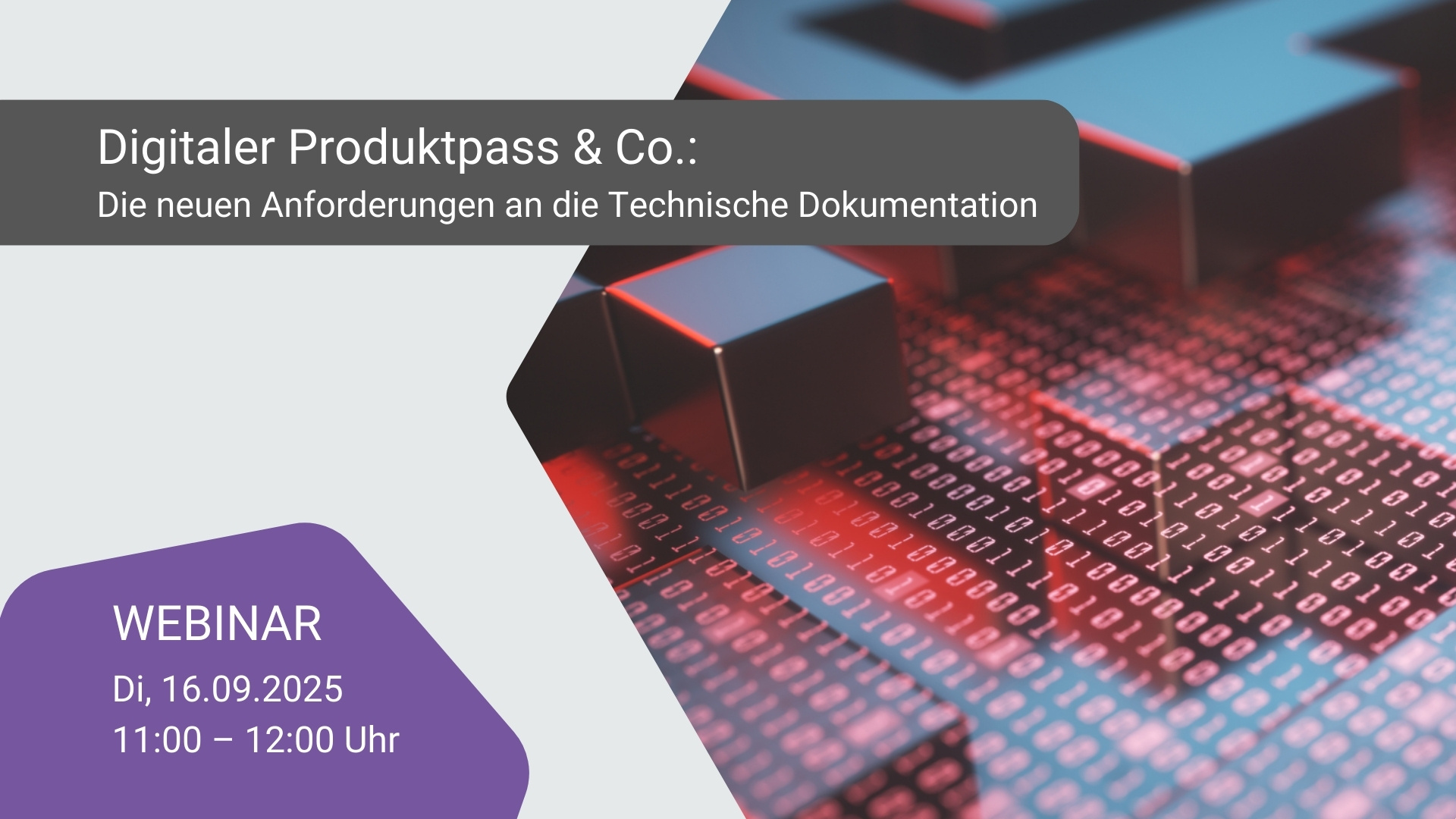 Webinar „Digitaler Produktpass & Co.: Die neuen Anforderungen an die Technische Dokumentation