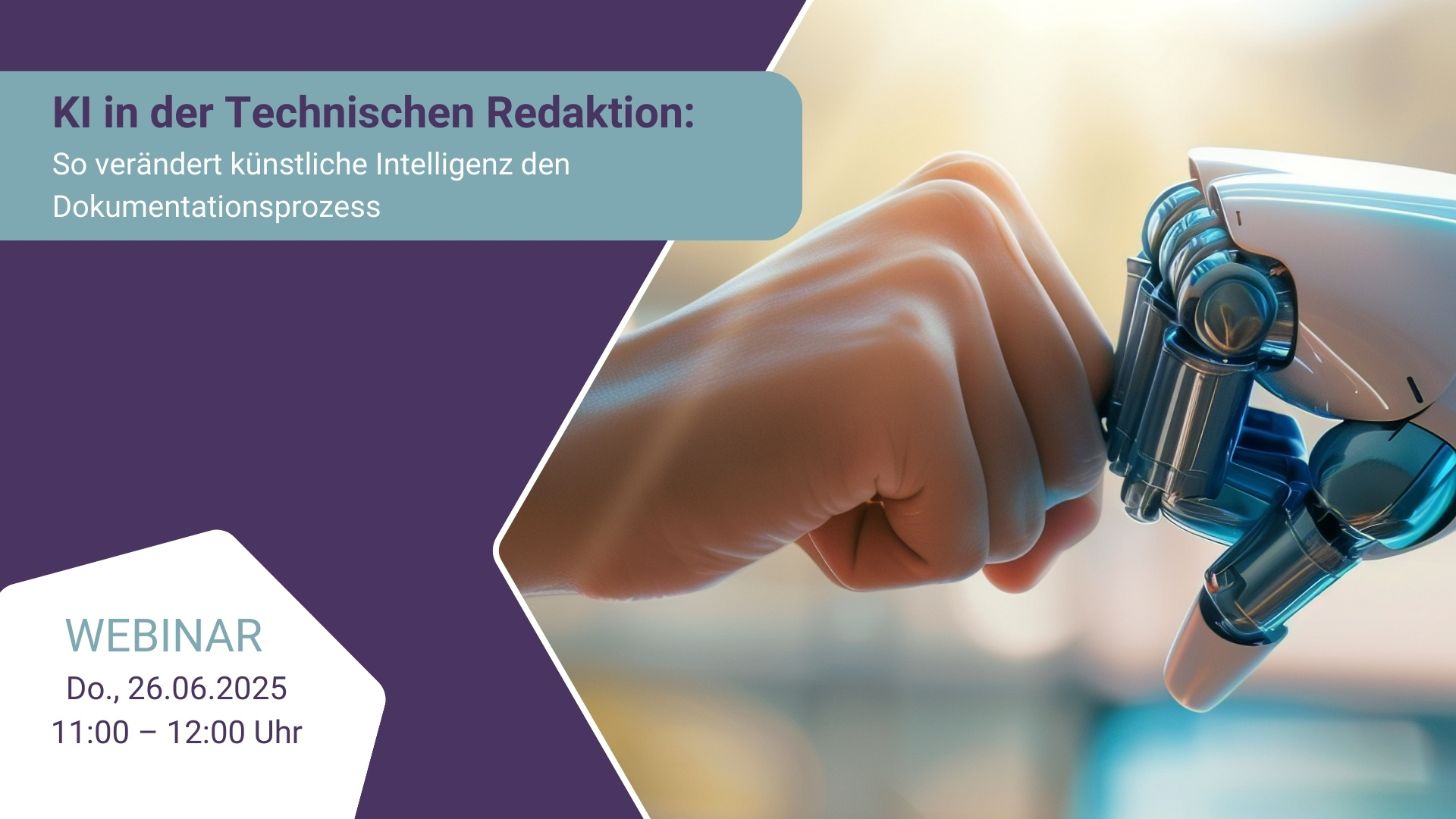 Webinar „KI in der Technischen Redaktion: So verändert künstliche Intelligenz den Dokumentationsprozess